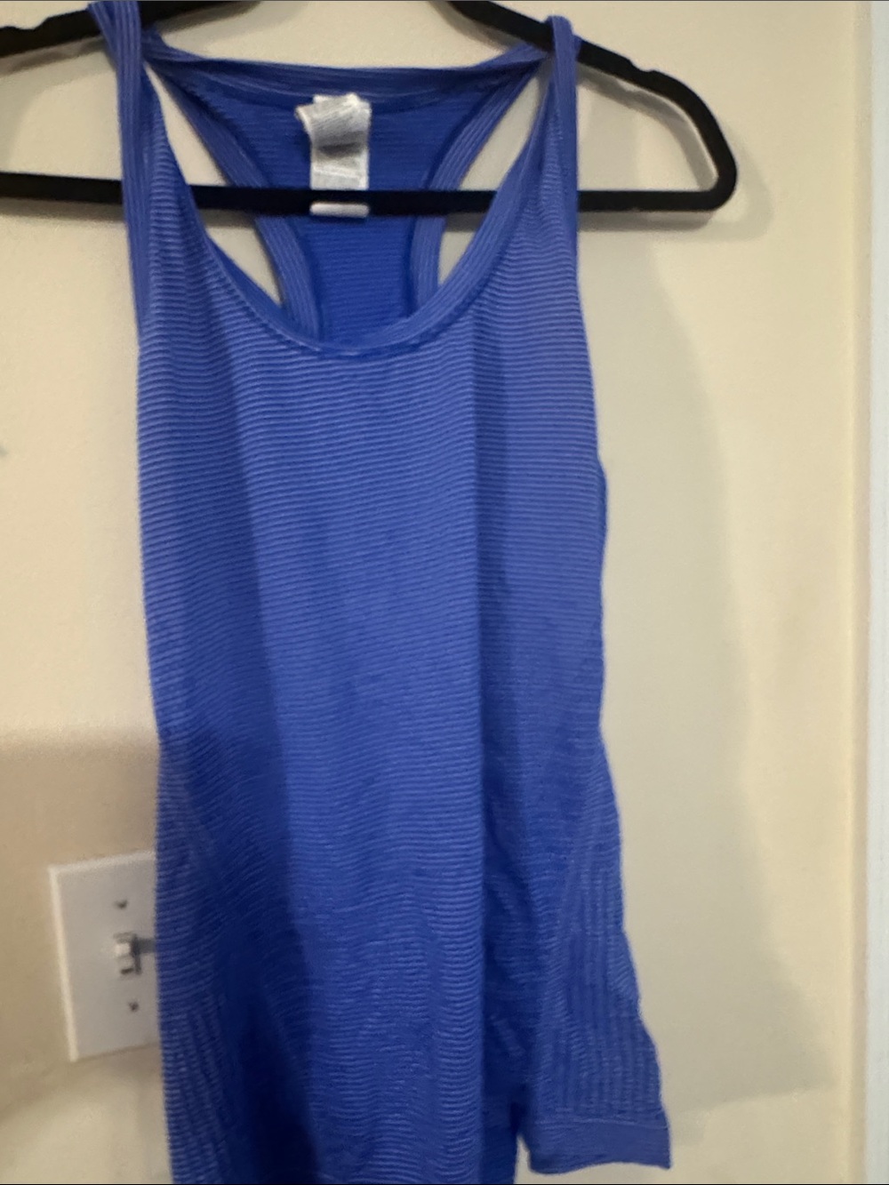 Athleta royal blue  Ribbed Racerback Tank